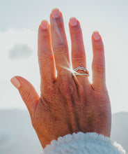 Load image into Gallery viewer, Using negative space, this unique ring gives the illusion of a mountain cutout